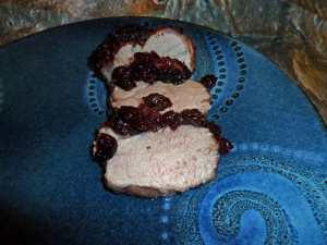 Spicy Red Wine Cranberry Crusted Pork Loin