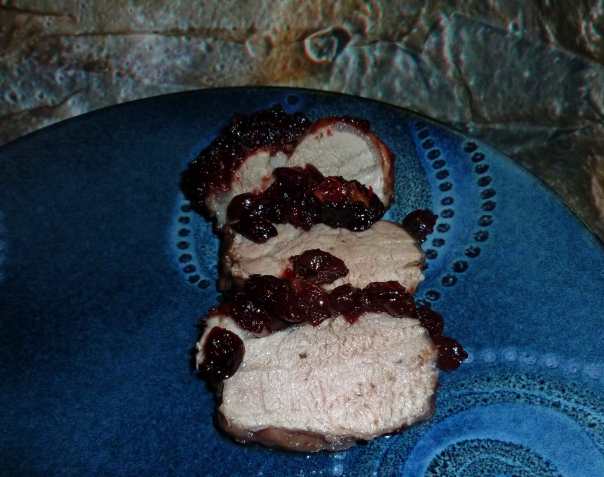 Spicy Red Wine Cranberry Crusted Pork Loin