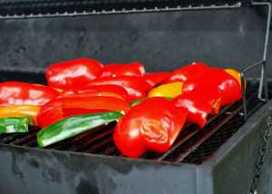 Peppers on the grill - Photo by J. Andrews